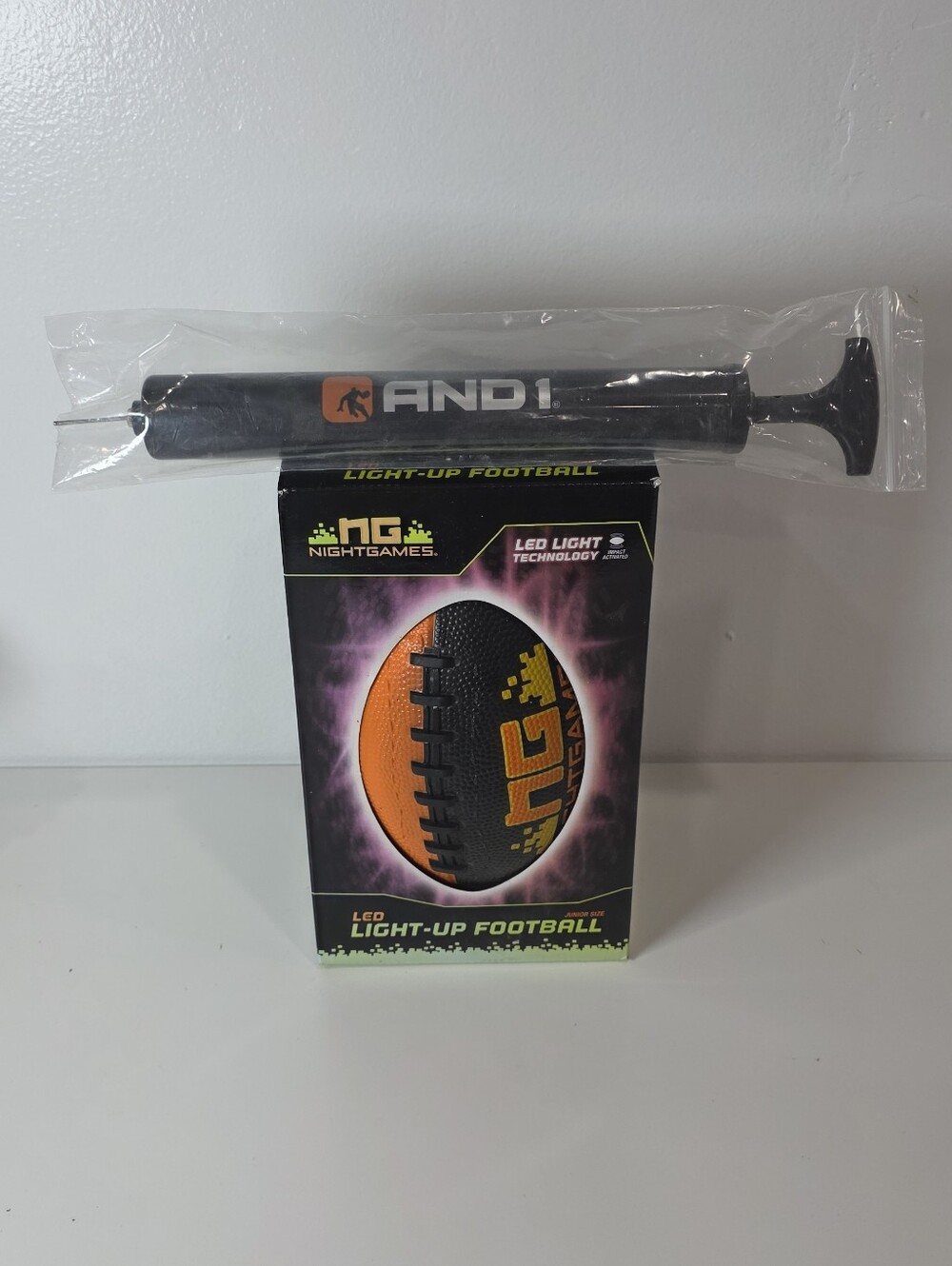 Night Games LED Light Up Junior Size Football